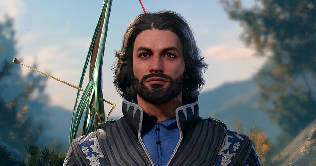 Tallon the Human Rogue in the Baldur's Gate 3 character creator